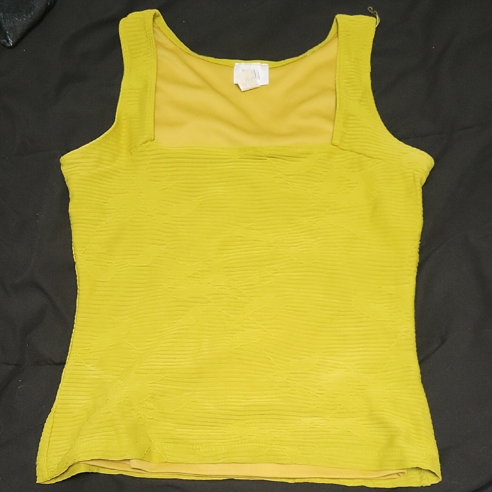 5/$20**Donna XS Vintage 80's Square Neck Tank Top